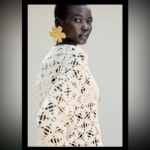 Zara sequin macrame jacket - Picture 5 of 9